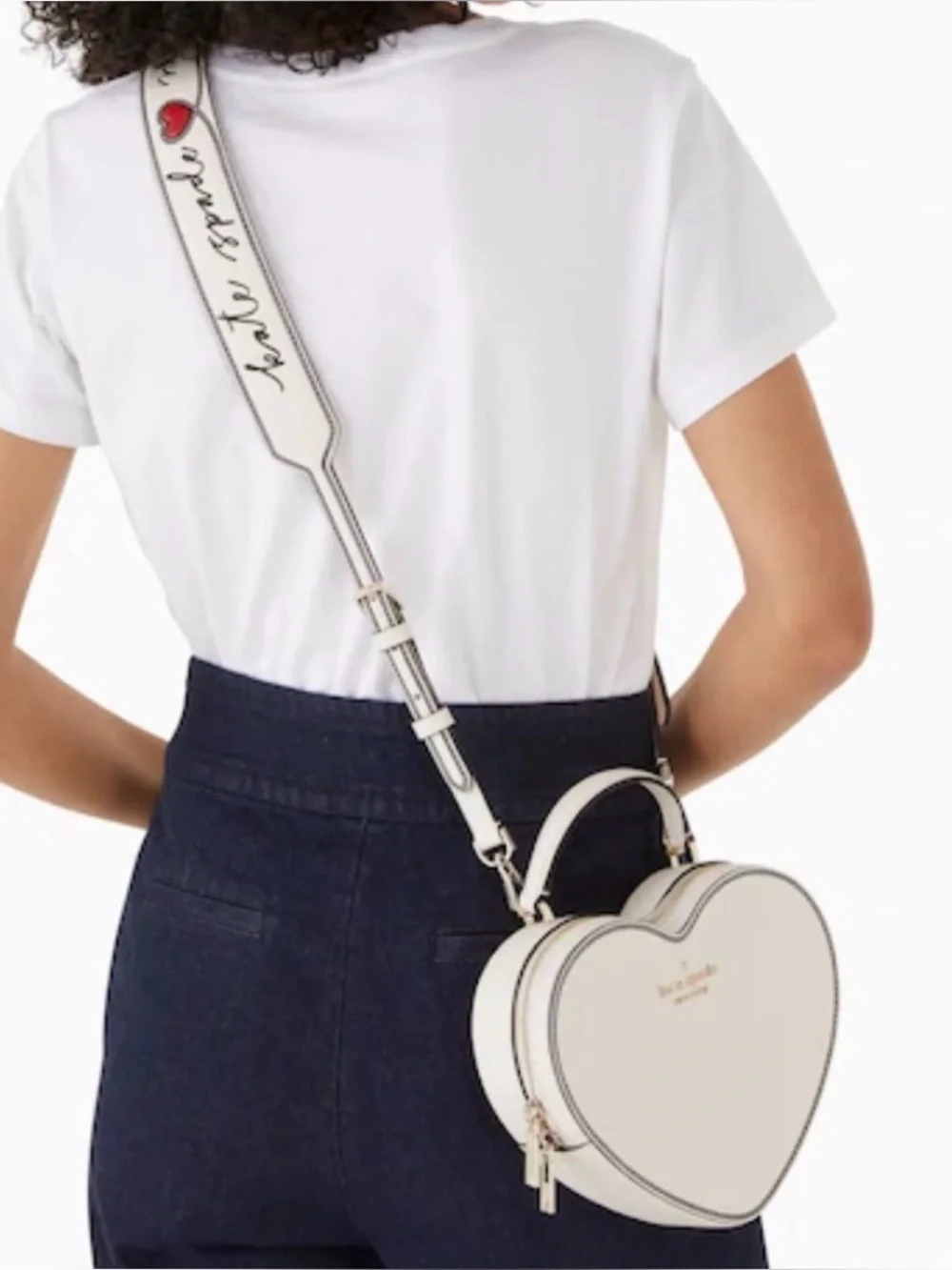 Kate Spade Love Shack Heart Crossbody handbag w amazing Guitar Strap - NWOT